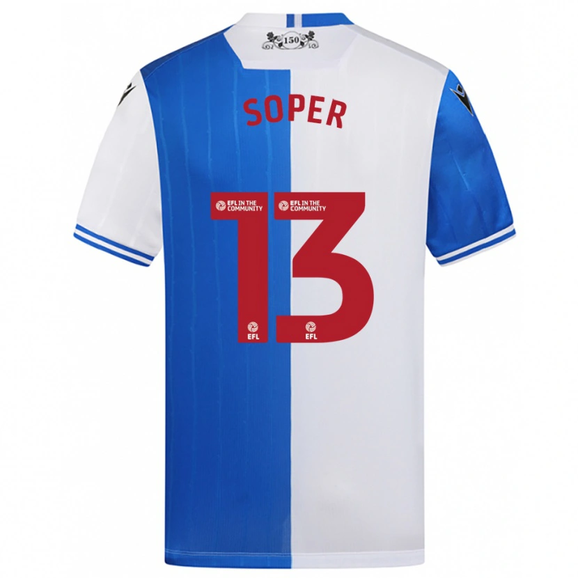 Danxen Dames Poppy Soper #13 Blauw Wit Thuisshirt Thuistenue 2025/26 T-Shirt België