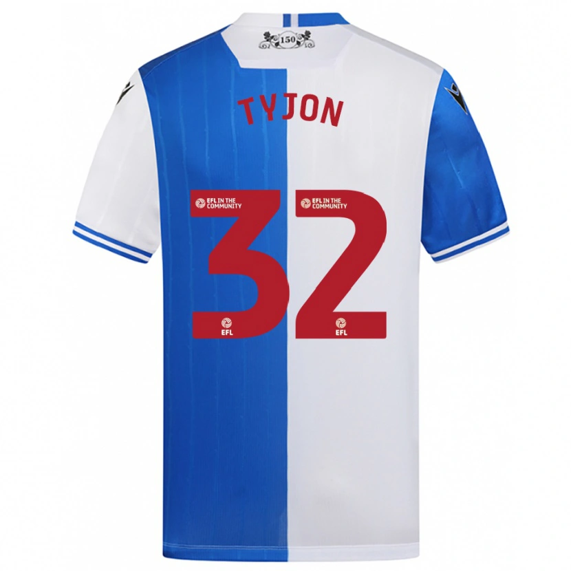 Danxen Dames Igor Tyjon #32 Blauw Wit Thuisshirt Thuistenue 2025/26 T-Shirt België