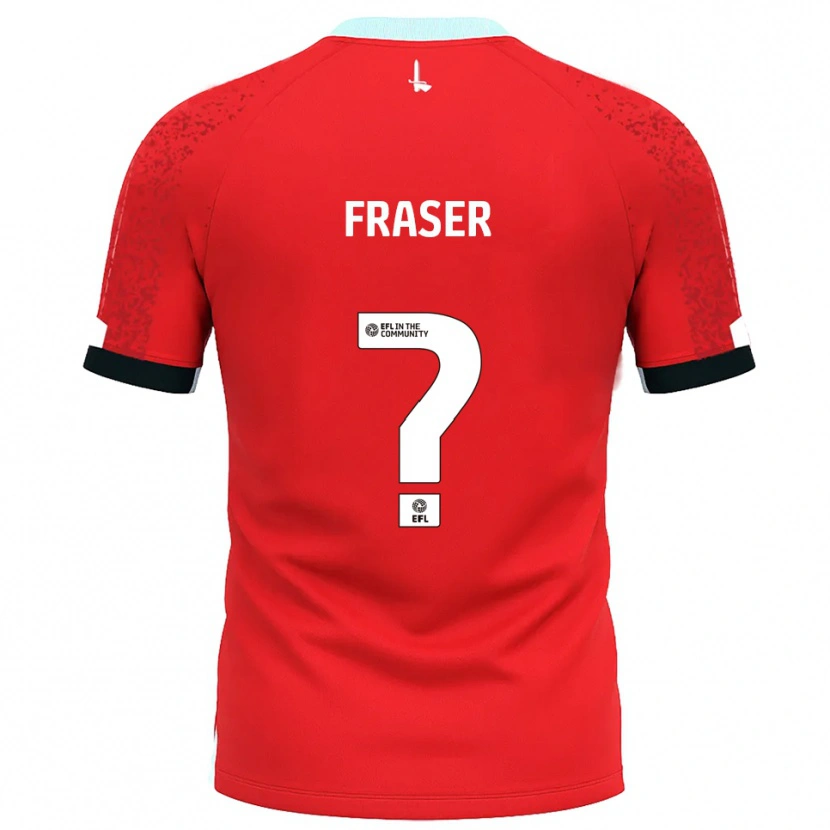 Danxen Dames Scott Fraser #0 Rood Wit Thuisshirt Thuistenue 2025/26 T-Shirt België
