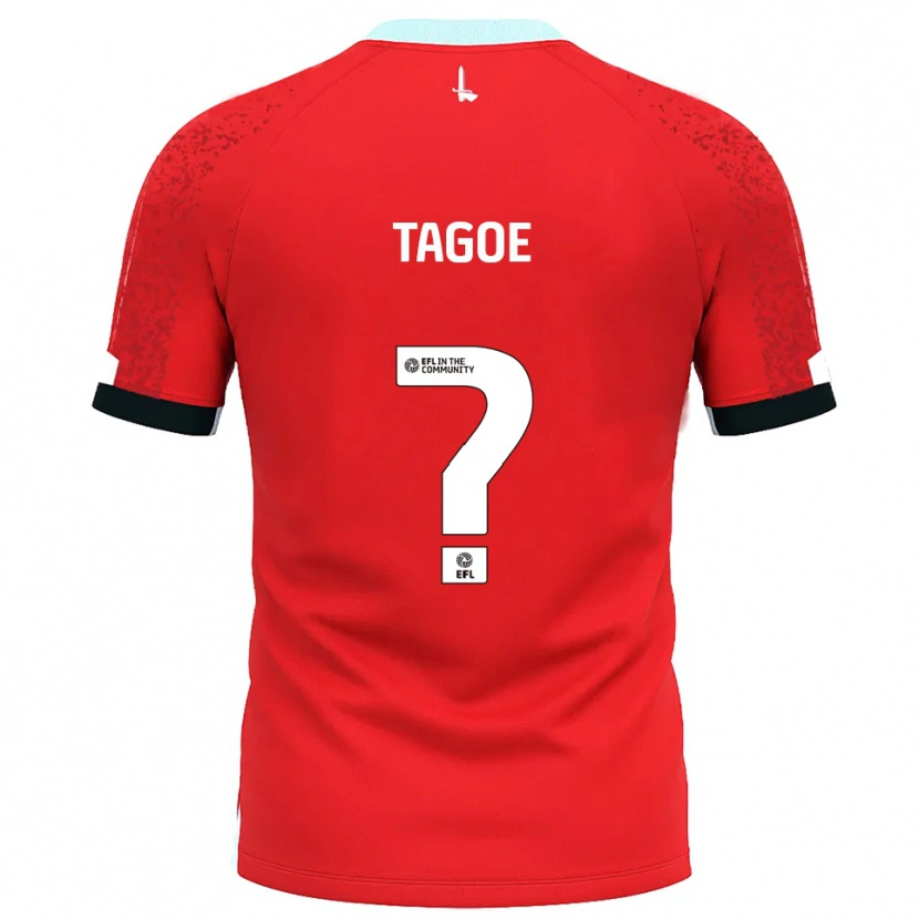 Danxen Dames Bradley Tagoe #0 Rood Wit Thuisshirt Thuistenue 2025/26 T-Shirt België