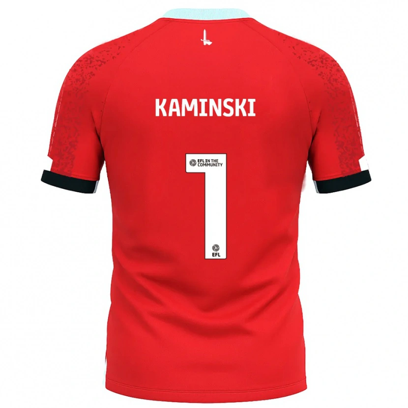 Danxen Dames Thomas Kaminski #1 Rood Wit Thuisshirt Thuistenue 2025/26 T-Shirt België