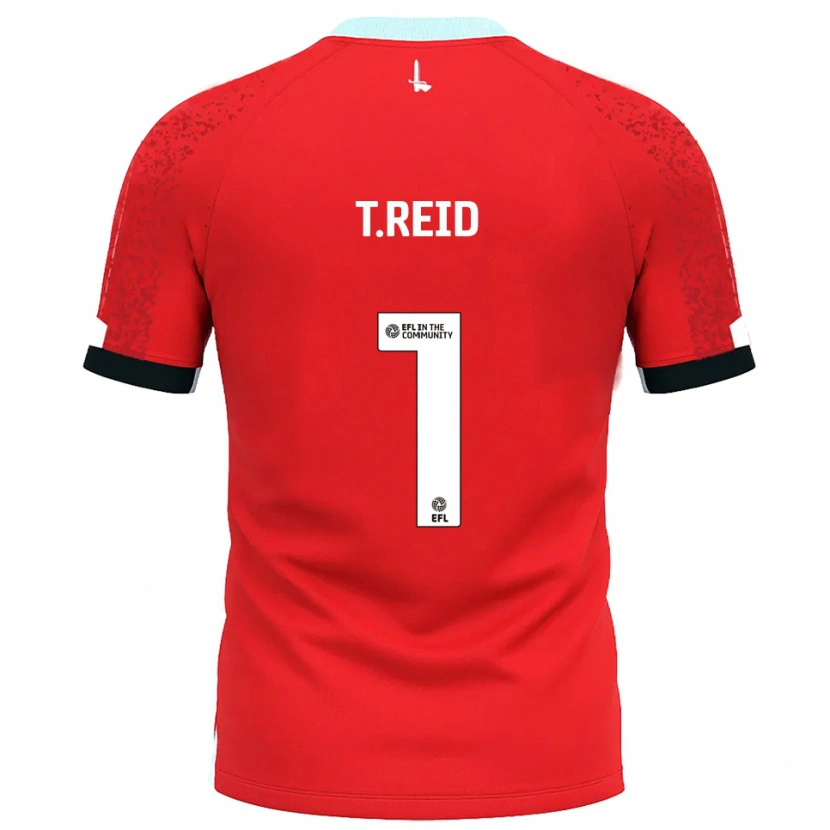 Danxen Dames Tommy Reid #1 Rood Wit Thuisshirt Thuistenue 2025/26 T-Shirt België