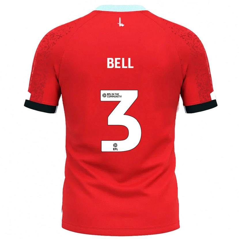 Danxen Dames Amari'i Bell #3 Rood Wit Thuisshirt Thuistenue 2025/26 T-Shirt België