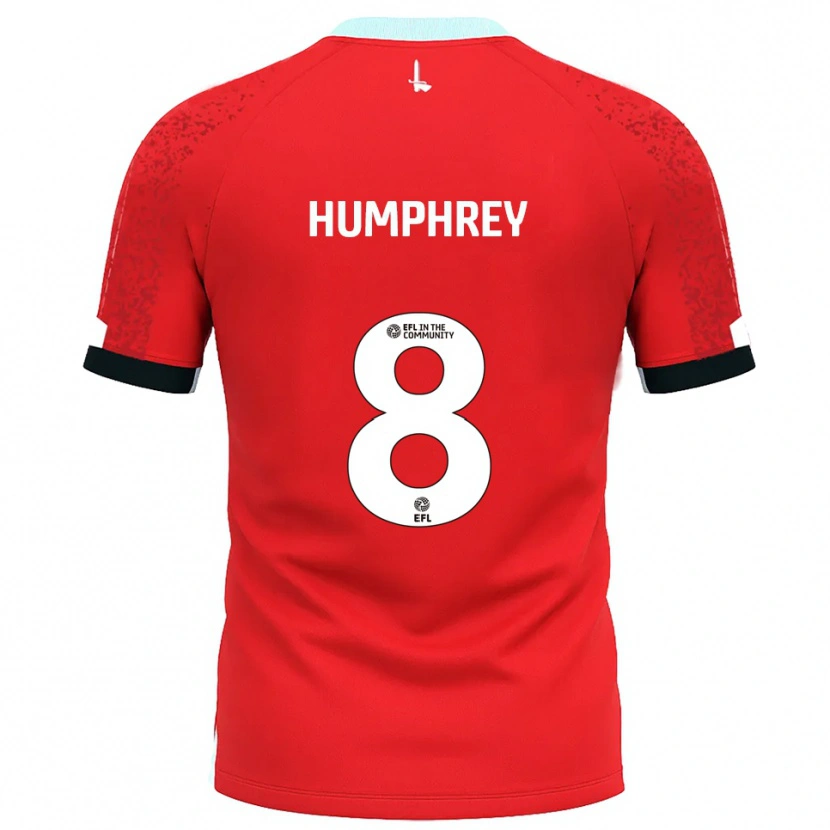 Danxen Dames Carla Humphrey #8 Rood Wit Thuisshirt Thuistenue 2025/26 T-Shirt België
