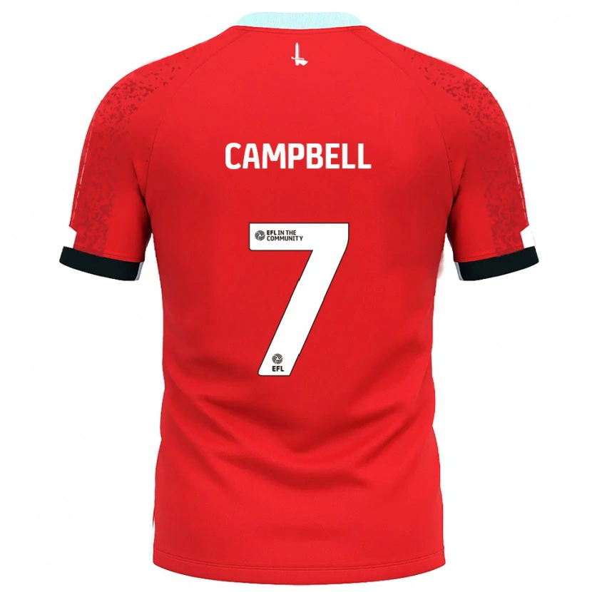 Danxen Dames Tyreece Campbell #7 Rood Wit Thuisshirt Thuistenue 2025/26 T-Shirt België