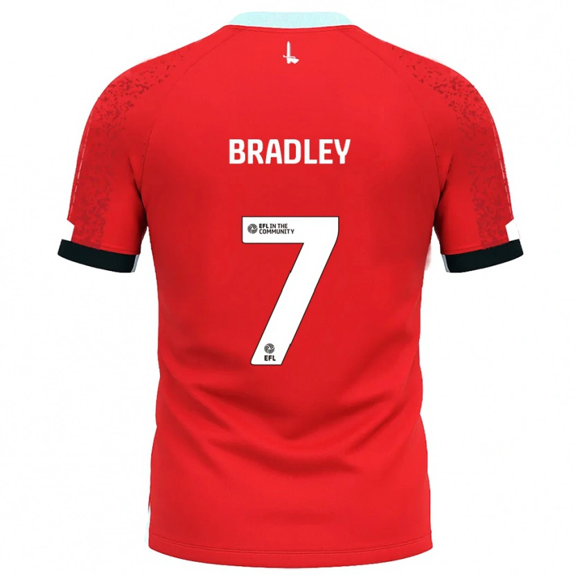 Danxen Dames Katie Bradley #7 Rood Wit Thuisshirt Thuistenue 2025/26 T-Shirt België