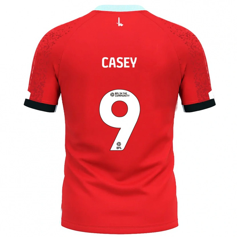 Danxen Dames Patrick Casey #9 Rood Wit Thuisshirt Thuistenue 2025/26 T-Shirt België