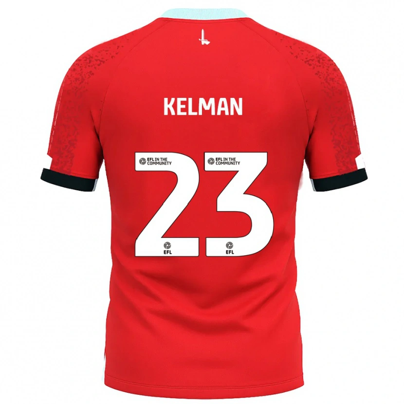 Danxen Dames Charlie Kelman #23 Rood Wit Thuisshirt Thuistenue 2025/26 T-Shirt België