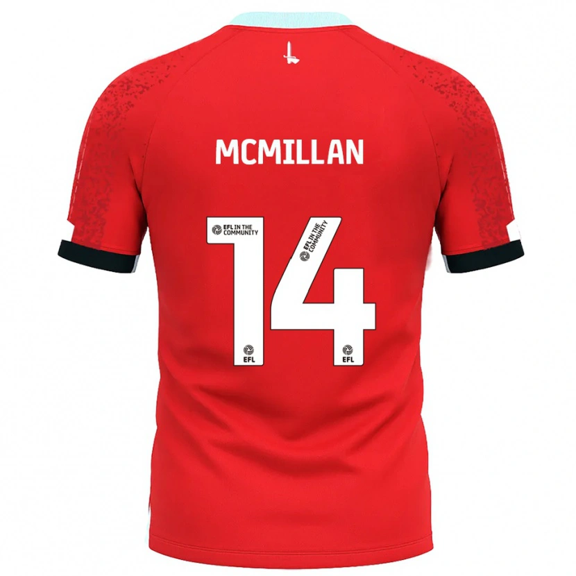 Danxen Dames Ellis Mcmillan #14 Rood Wit Thuisshirt Thuistenue 2025/26 T-Shirt België