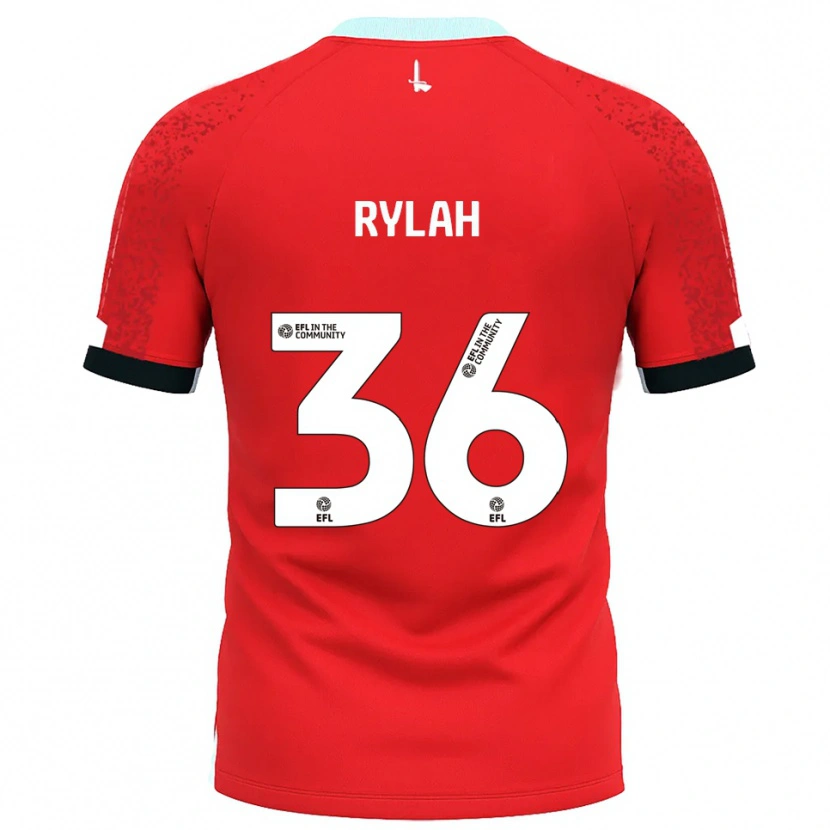 Danxen Dames Henry Rylah #36 Rood Wit Thuisshirt Thuistenue 2025/26 T-Shirt België