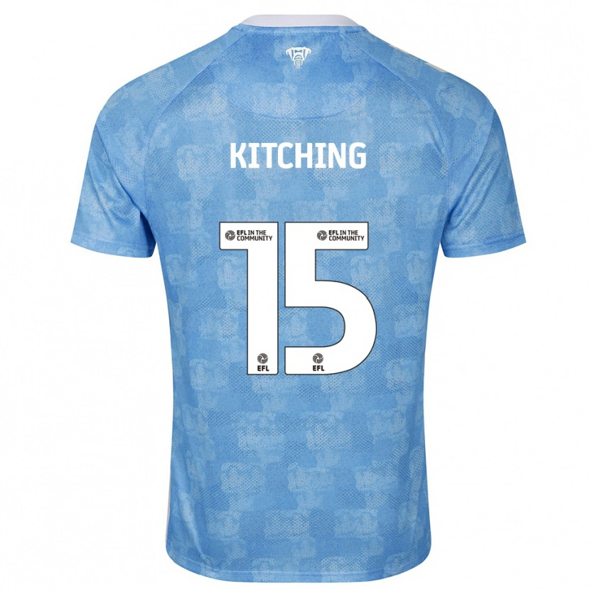 Danxen Dames Liam Kitching #15 Hemelsblauw Wit Thuisshirt Thuistenue 2025/26 T-Shirt België