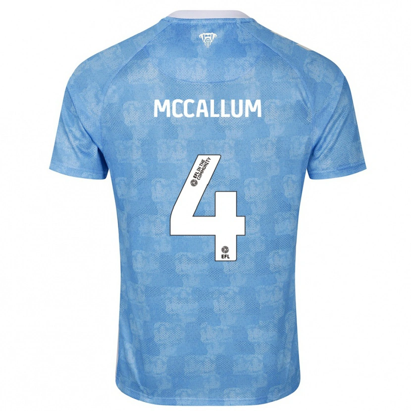 Danxen Dames Joseph Mccallum #4 Hemelsblauw Wit Thuisshirt Thuistenue 2025/26 T-Shirt België