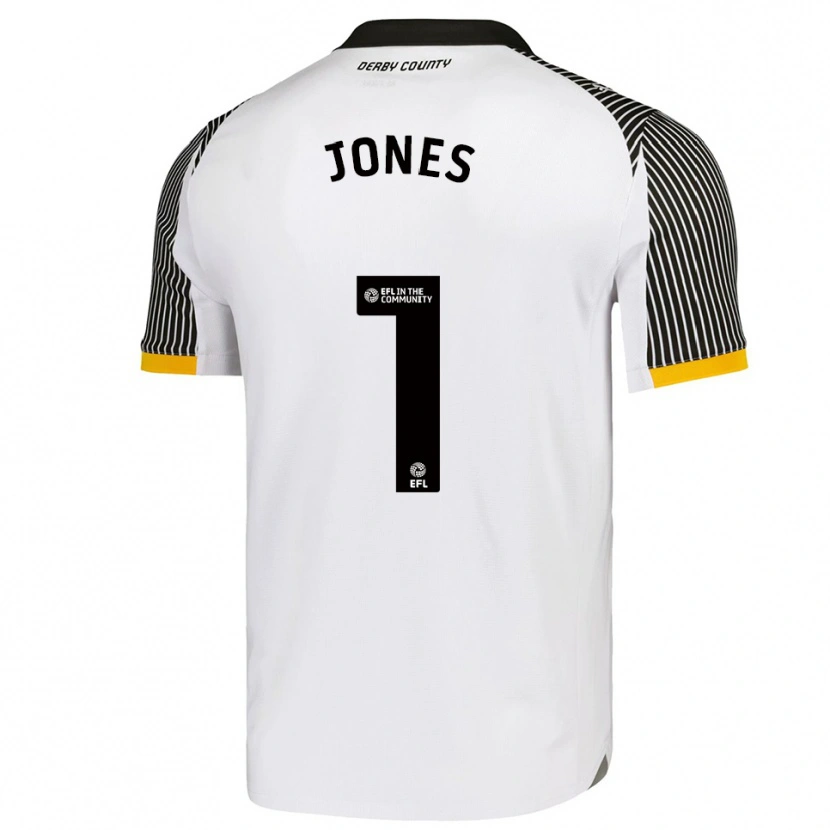 Danxen Dames Lucy Jones #1 Wit Zwart Thuisshirt Thuistenue 2025/26 T-Shirt België