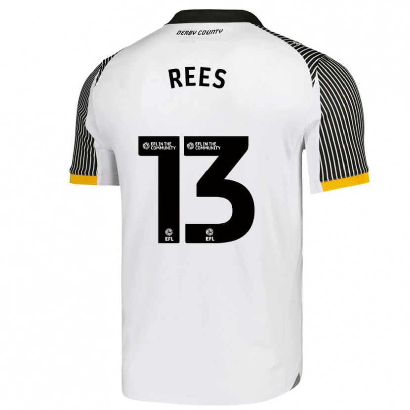 Danxen Dames Harvey Rees #13 Wit Zwart Thuisshirt Thuistenue 2025/26 T-Shirt België
