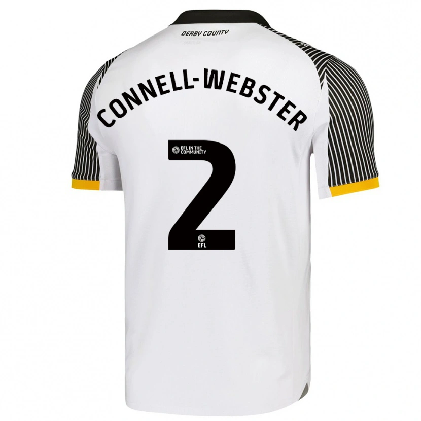 Danxen Dames Braidy Connell-Webster #2 Wit Zwart Thuisshirt Thuistenue 2025/26 T-Shirt België