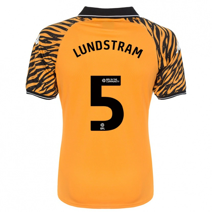 Danxen Dames John Lundstram #5 Oranje Zwart Thuisshirt Thuistenue 2025/26 T-Shirt België