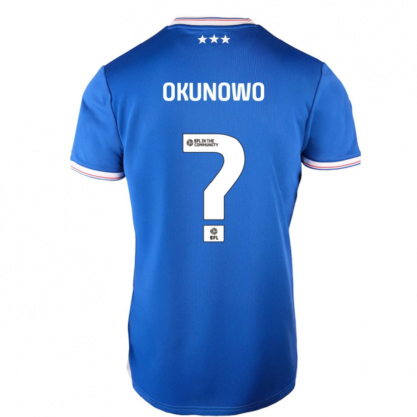 Danxen Dames Emmanuel Okunowo #0 Blauw Wit Thuisshirt Thuistenue 2025/26 T-Shirt België
