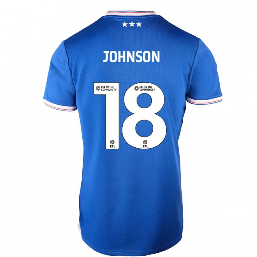 Danxen Dames Ben Johnson #18 Blauw Wit Thuisshirt Thuistenue 2025/26 T-Shirt België