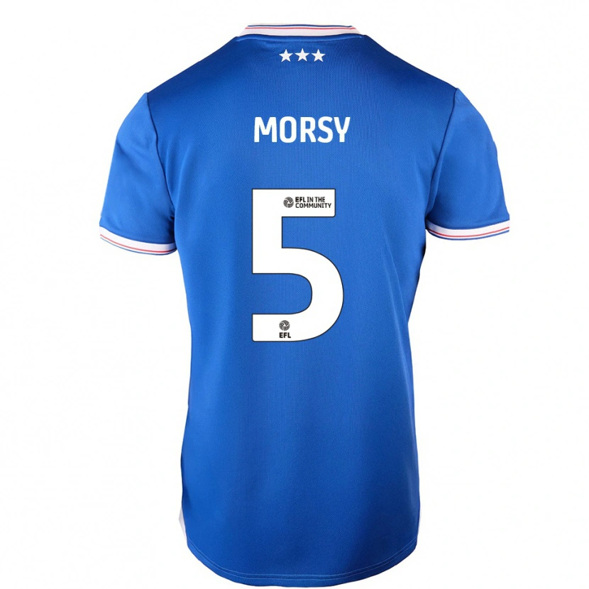 Danxen Dames Samy Morsy #5 Blauw Wit Thuisshirt Thuistenue 2025/26 T-Shirt België