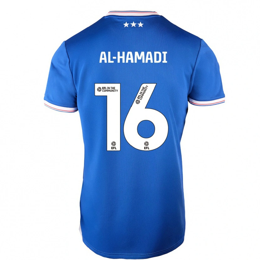 Danxen Dames Ali Al-Hamadi #16 Blauw Wit Thuisshirt Thuistenue 2025/26 T-Shirt België
