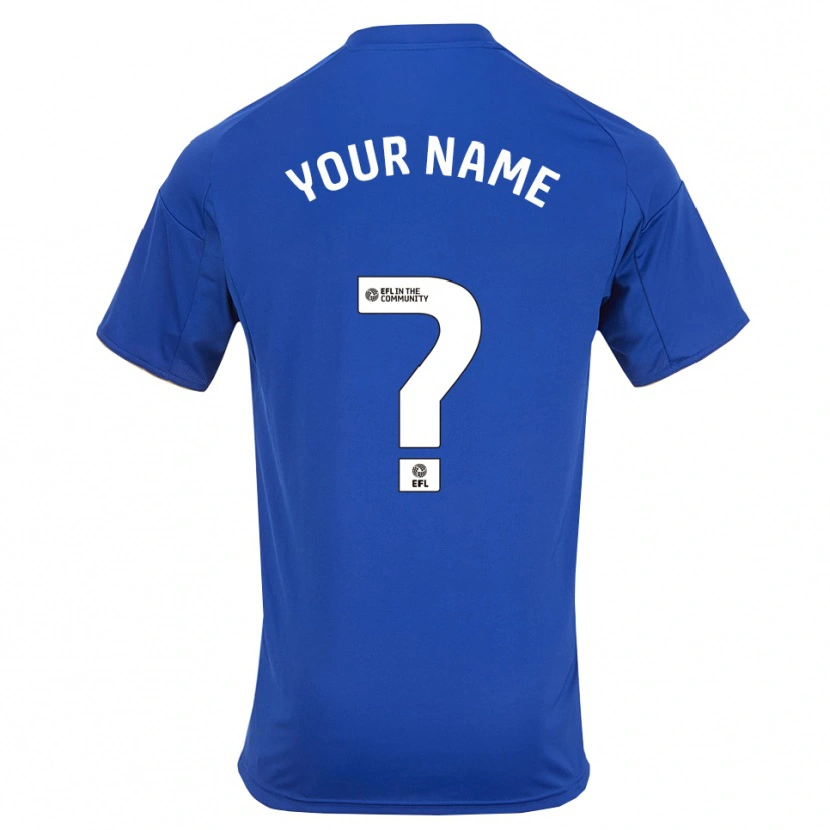 Danxen Dames Uw Naam #0 Blauw Goud Thuisshirt Thuistenue 2025/26 T-Shirt België