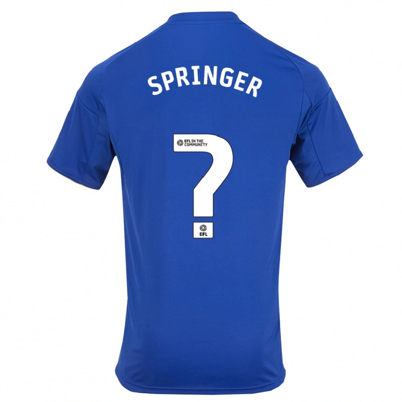 Danxen Dames Jahquan Springer #0 Blauw Goud Thuisshirt Thuistenue 2025/26 T-Shirt België
