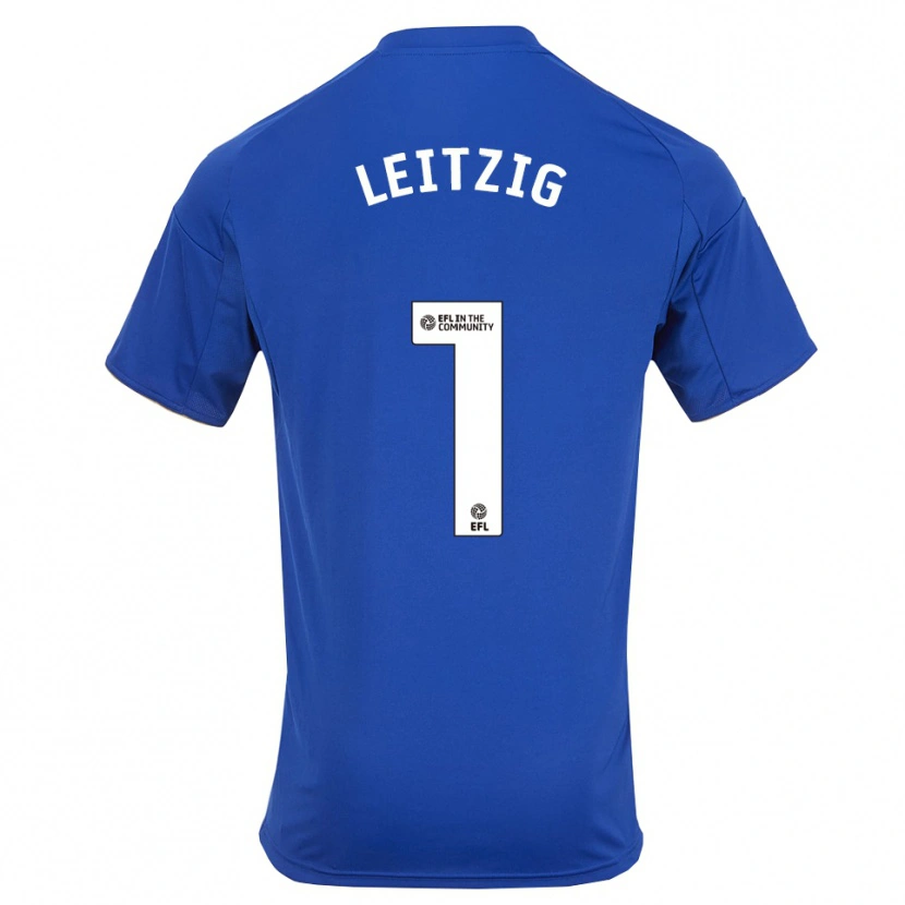 Danxen Dames Janina Leitzig #1 Blauw Goud Thuisshirt Thuistenue 2025/26 T-Shirt België