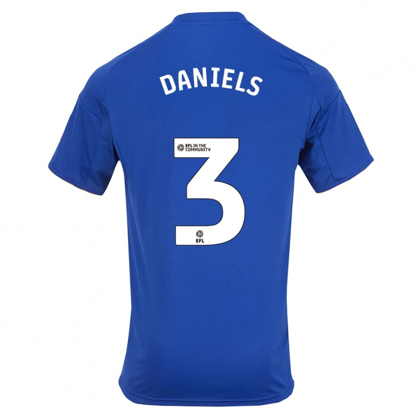 Danxen Dames Will Daniels #3 Blauw Goud Thuisshirt Thuistenue 2025/26 T-Shirt België