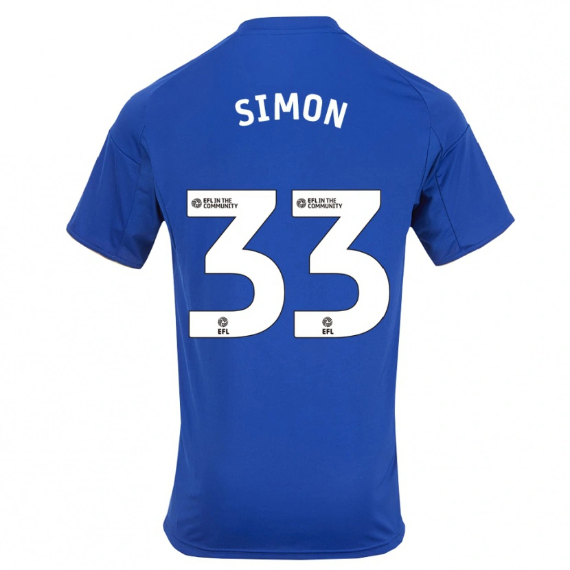 Danxen Dames Erin Simon #33 Blauw Goud Thuisshirt Thuistenue 2025/26 T-Shirt België