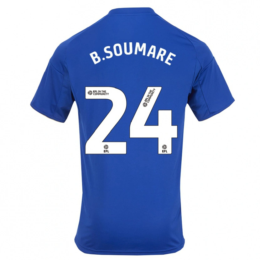 Danxen Dames Boubakary Soumaré #24 Blauw Goud Thuisshirt Thuistenue 2025/26 T-Shirt België