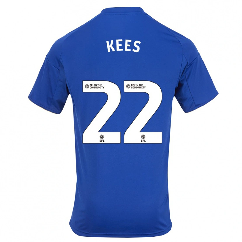 Danxen Dames Sari Kees #22 Blauw Goud Thuisshirt Thuistenue 2025/26 T-Shirt België