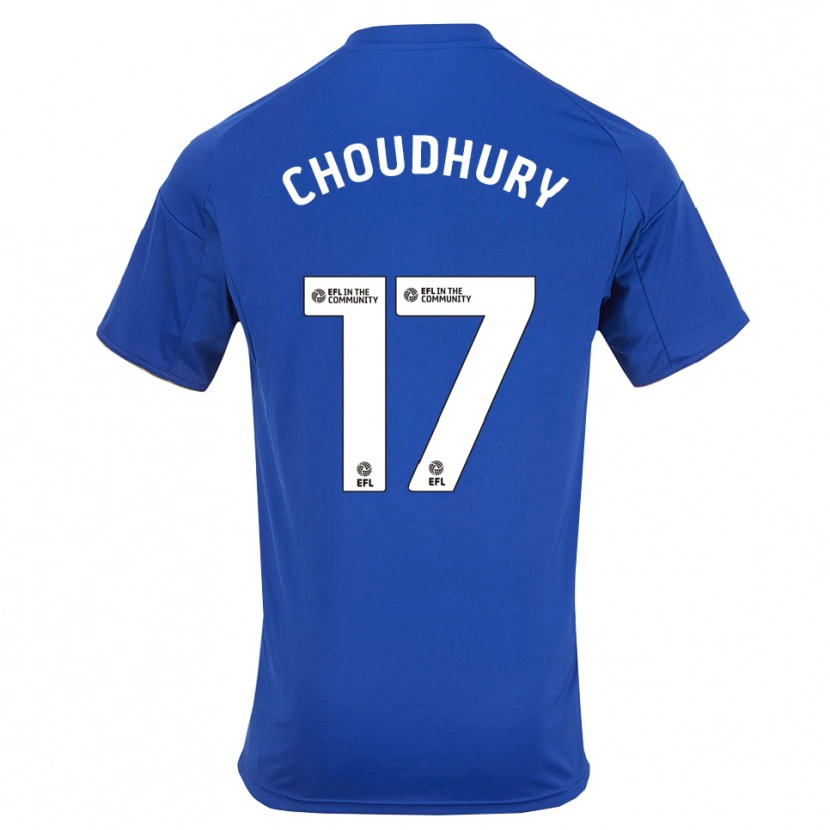 Danxen Dames Hamza Choudhury #17 Blauw Goud Thuisshirt Thuistenue 2025/26 T-Shirt België