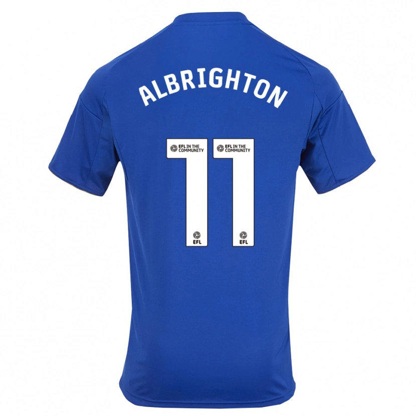 Danxen Dames Marc Albrighton #11 Blauw Goud Thuisshirt Thuistenue 2025/26 T-Shirt België