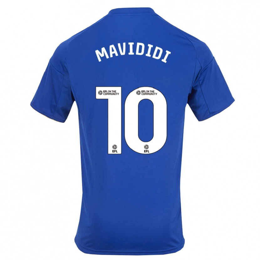 Danxen Dames Stephy Mavididi #10 Blauw Goud Thuisshirt Thuistenue 2025/26 T-Shirt België