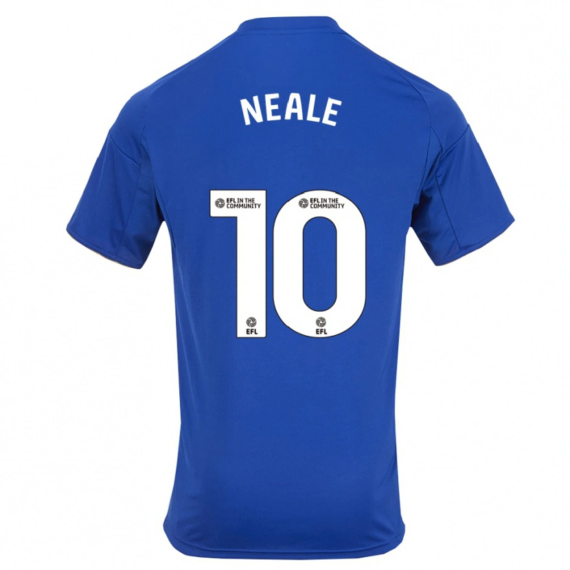 Danxen Dames Tommy Neale #10 Blauw Goud Thuisshirt Thuistenue 2025/26 T-Shirt België