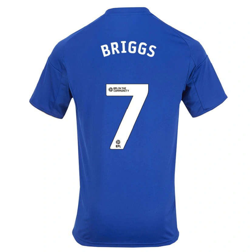 Danxen Dames Logan Briggs #7 Blauw Goud Thuisshirt Thuistenue 2025/26 T-Shirt België