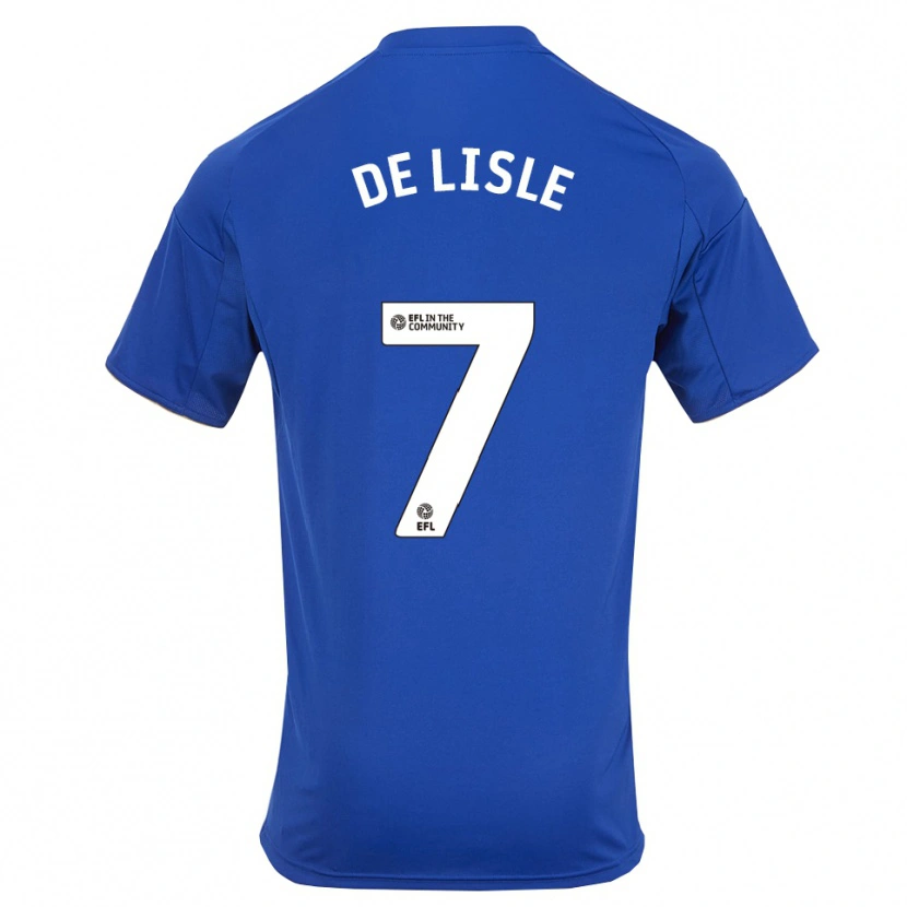 Danxen Dames Hugo De Lisle #7 Blauw Goud Thuisshirt Thuistenue 2025/26 T-Shirt België
