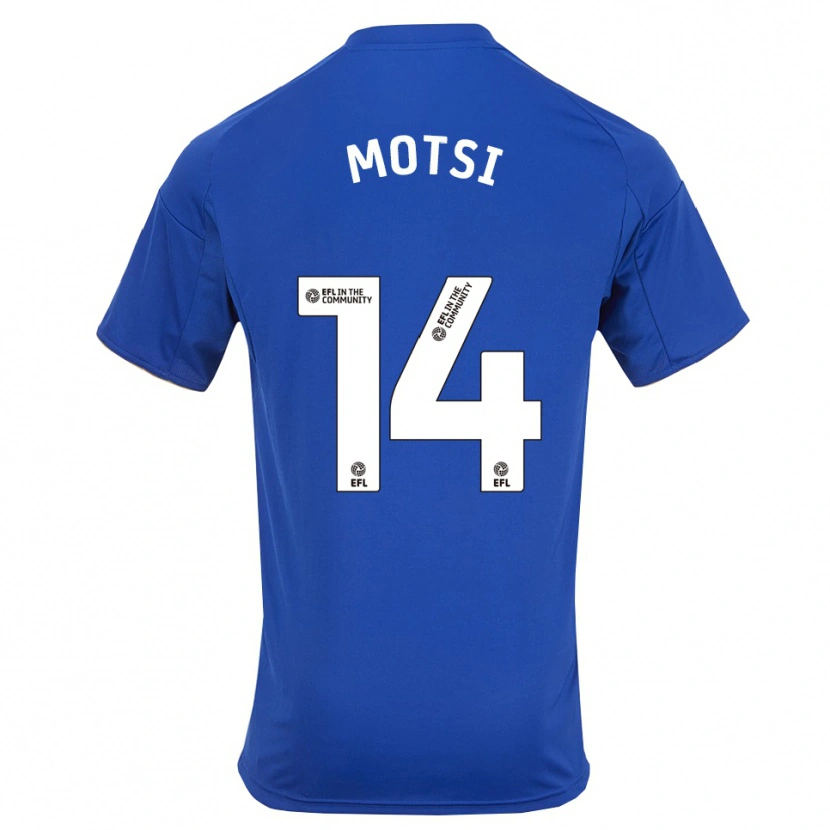 Danxen Dames Darren Motsi #14 Blauw Goud Thuisshirt Thuistenue 2025/26 T-Shirt België