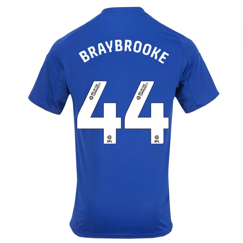 Danxen Dames Sammy Braybrooke #44 Blauw Goud Thuisshirt Thuistenue 2025/26 T-Shirt België