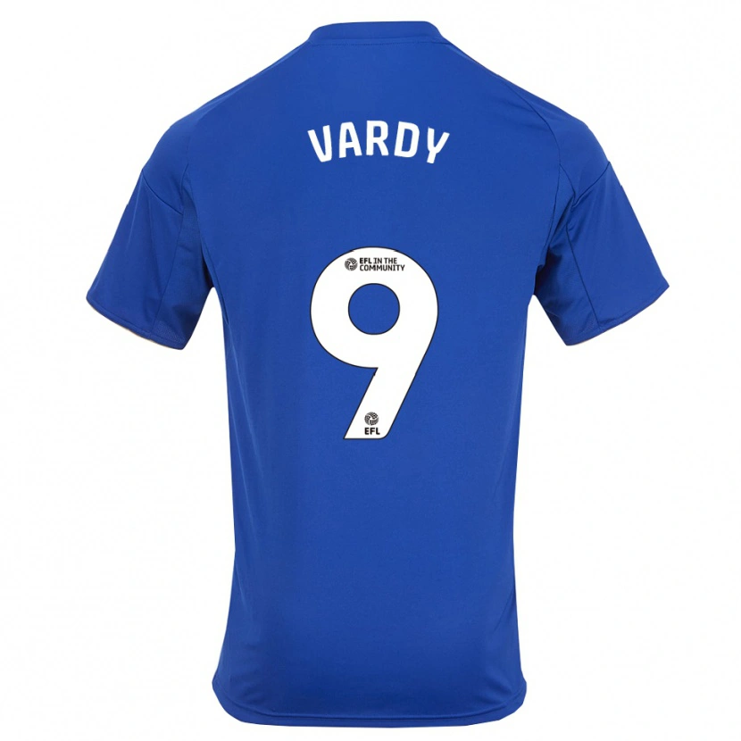 Danxen Dames Jamie Vardy #9 Blauw Goud Thuisshirt Thuistenue 2025/26 T-Shirt België