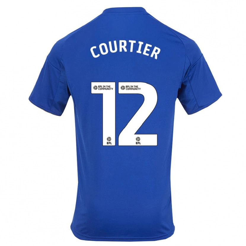 Danxen Dames Ben Courtier #12 Blauw Goud Thuisshirt Thuistenue 2025/26 T-Shirt België