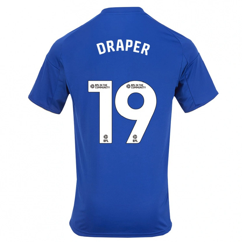 Danxen Dames Denny Draper #19 Blauw Goud Thuisshirt Thuistenue 2025/26 T-Shirt België