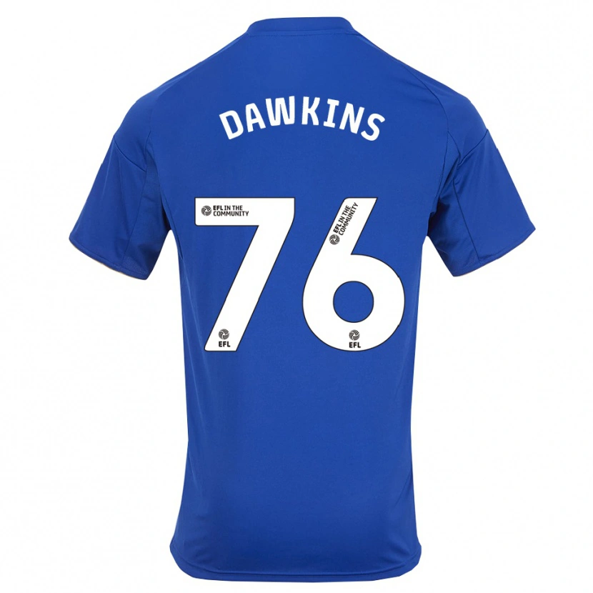 Danxen Dames Kartell Dawkins #76 Blauw Goud Thuisshirt Thuistenue 2025/26 T-Shirt België