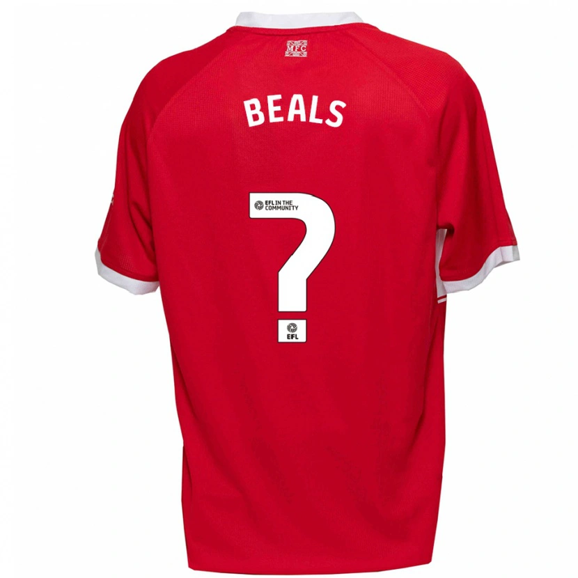Danxen Dames Ben Beals #0 Rood Wit Thuisshirt Thuistenue 2025/26 T-Shirt België