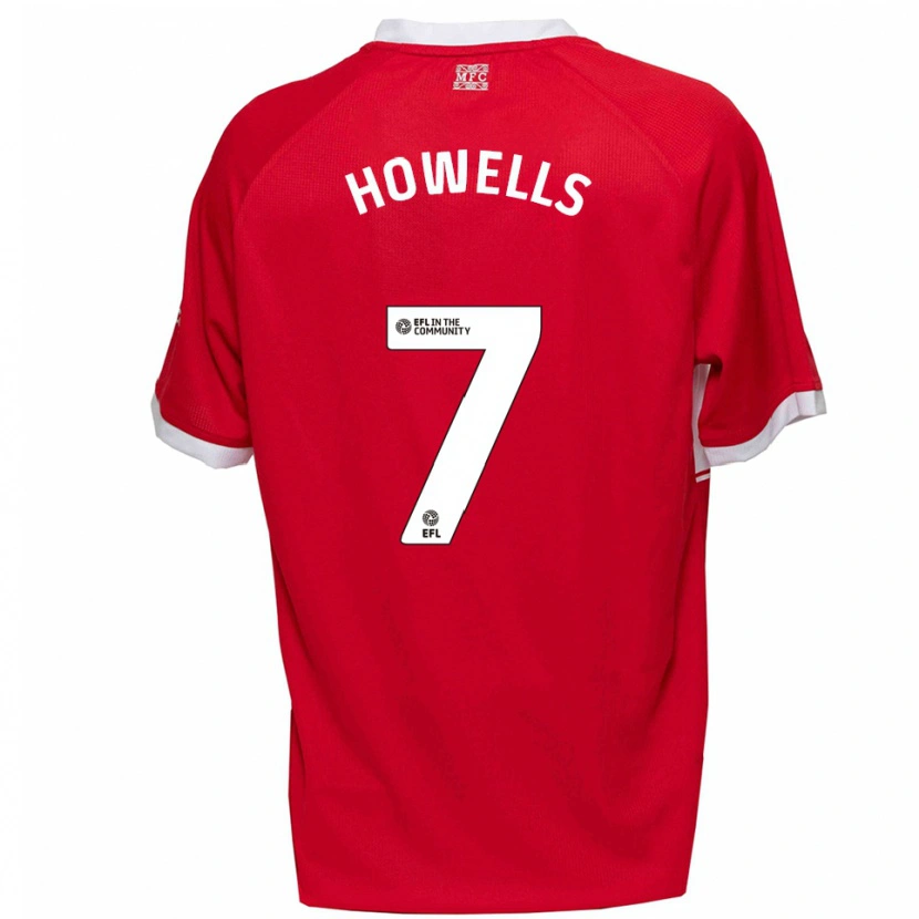 Danxen Dames Max Howells #7 Rood Wit Thuisshirt Thuistenue 2025/26 T-Shirt België