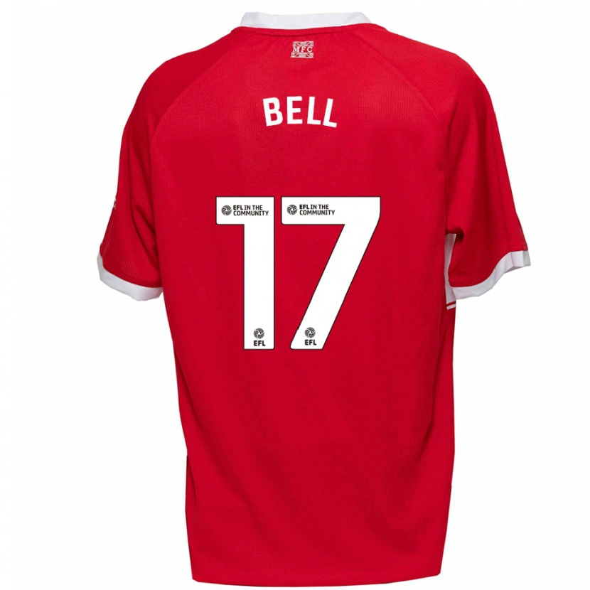Danxen Dames Millie Bell #17 Rood Wit Thuisshirt Thuistenue 2025/26 T-Shirt België