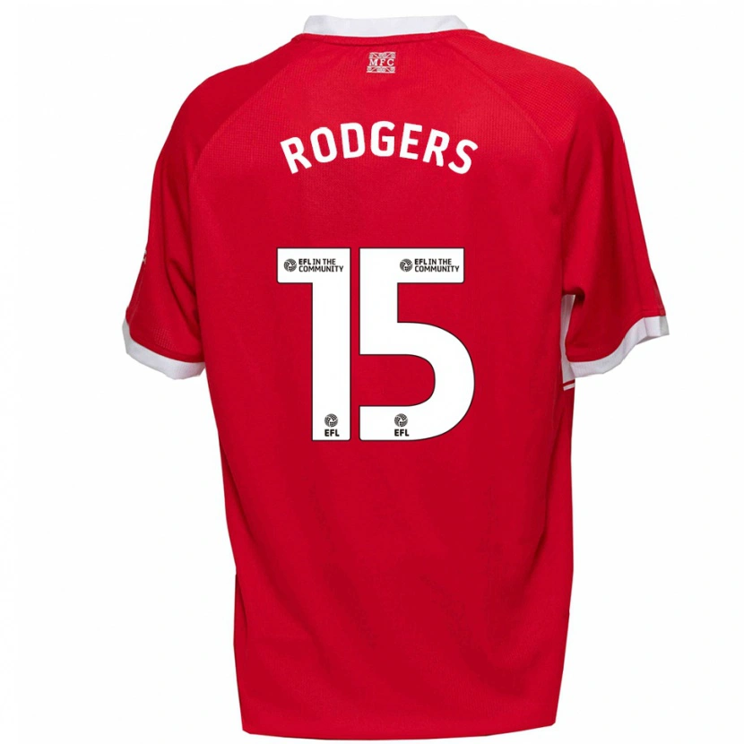 Danxen Dames Amber Rodgers #15 Rood Wit Thuisshirt Thuistenue 2025/26 T-Shirt België