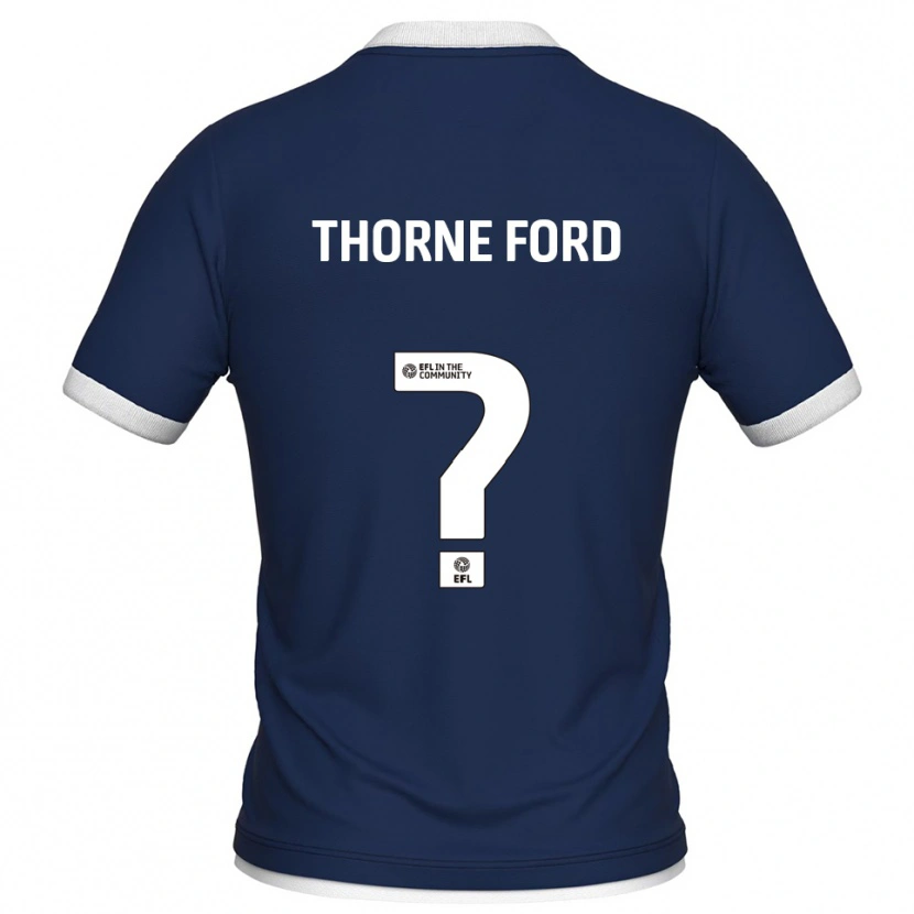 Danxen Dames Evie Thorne Ford #0 Marine Wit Thuisshirt Thuistenue 2025/26 T-Shirt België