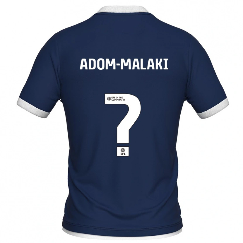 Danxen Dames Nino Adom-Malaki #0 Marine Wit Thuisshirt Thuistenue 2025/26 T-Shirt België