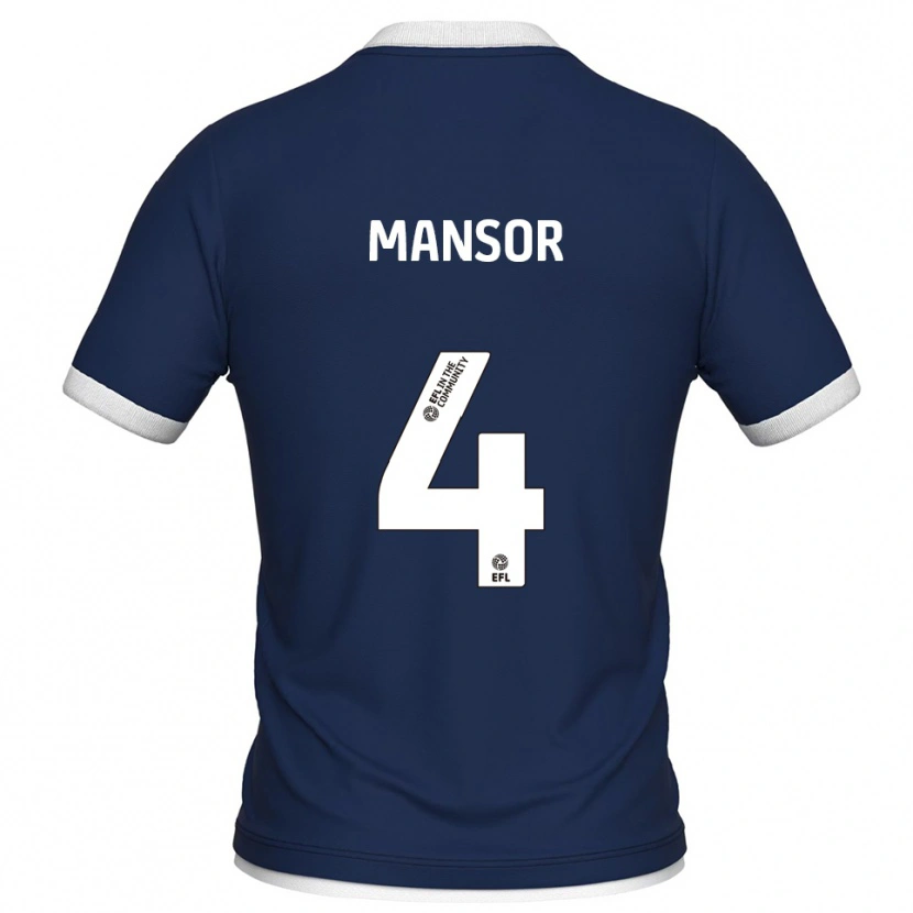 Danxen Dames Elias Mansor #4 Marine Wit Thuisshirt Thuistenue 2025/26 T-Shirt België